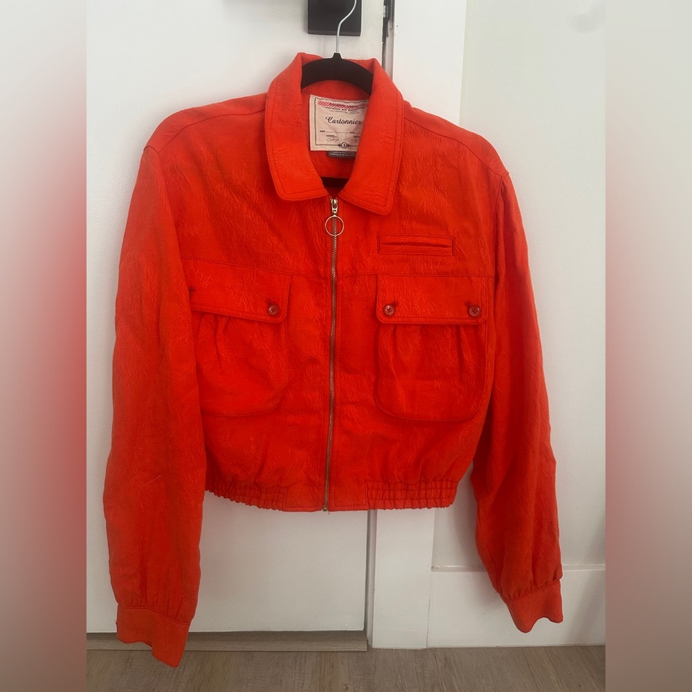 Anthropologie Cartonnier Orange Jacket